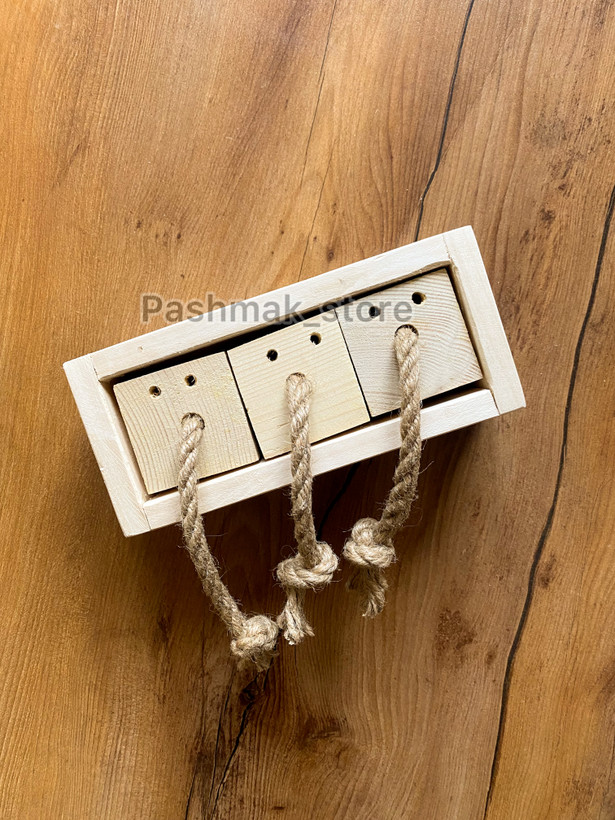 اسباب بازی خرگوش مدل مکعب خوراکی تریپلت چوبی