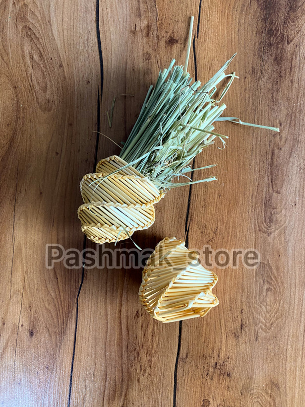 اسباببازی خرگوش مدل مخروط کوچک گندمی علوفه