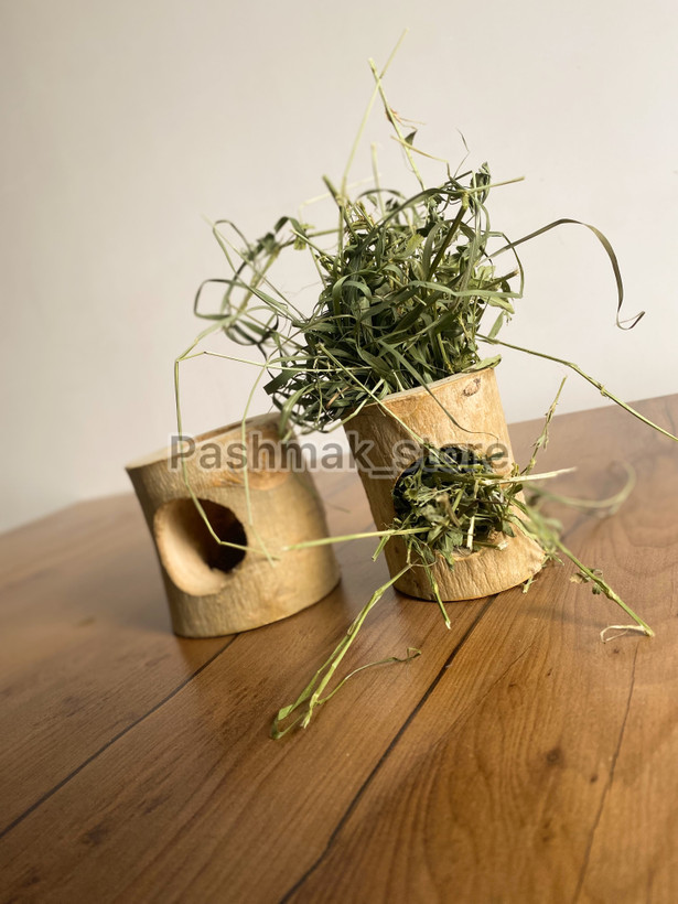 اسباببازی خرگوش مدل استوانه چوبی تک حفره