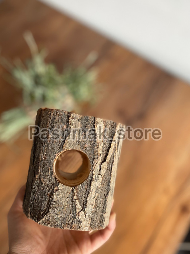 اسباببازی خرگوش مدل استوانه چوبی دو حفره