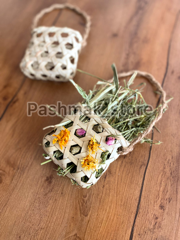 اسباببازی خرگوش مدل زنبیل لانه زنبوری حصیری