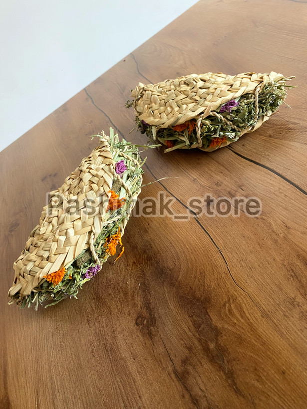 اسباببازی خرگوش مدل پیراشکی حصیری